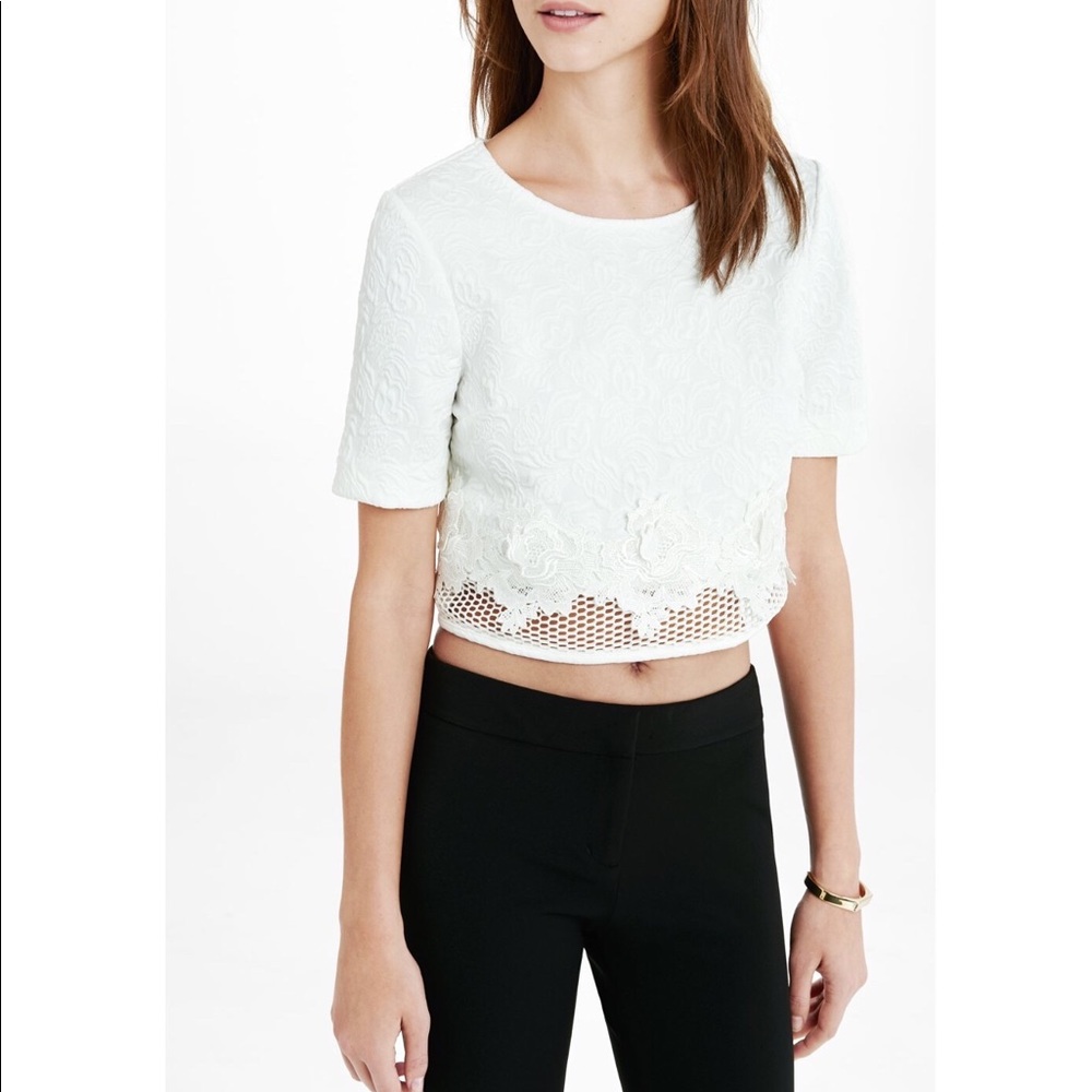 🖤NWOT🖤 Express Ivory Crop Top